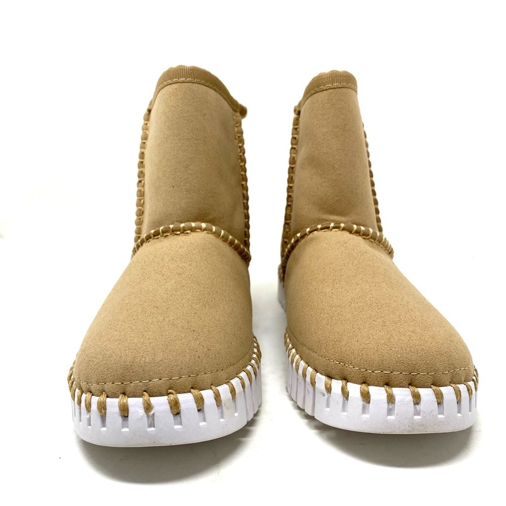 Ilse Jacobsen Tulip 6175 Ankle Boots Latte Faux Fur Lined Eco Friendly Size 38 - Picture 3 of 7